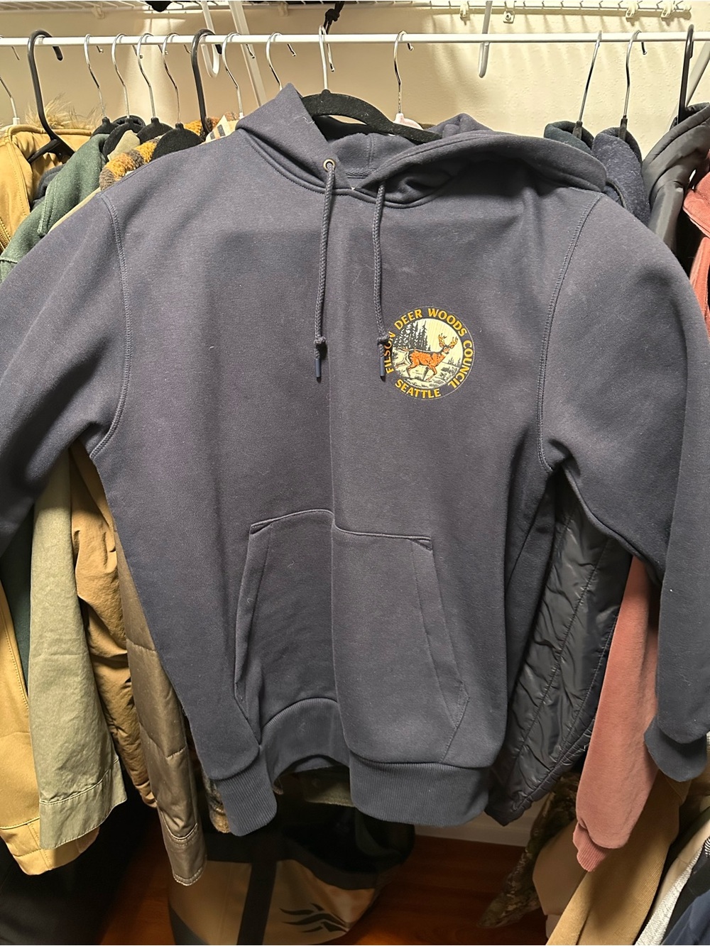Filson Navy Blue Hoodie